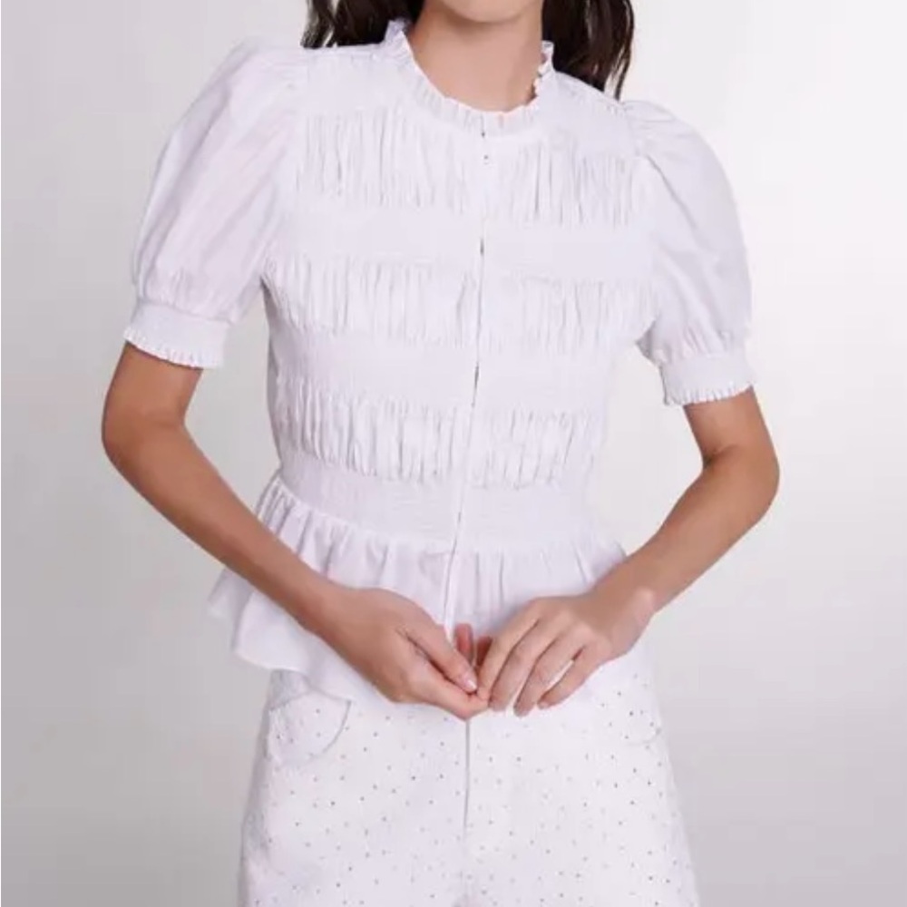 Maje Smocked Shirt Women's Top